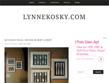 Tablet Screenshot of lynnekosky.com